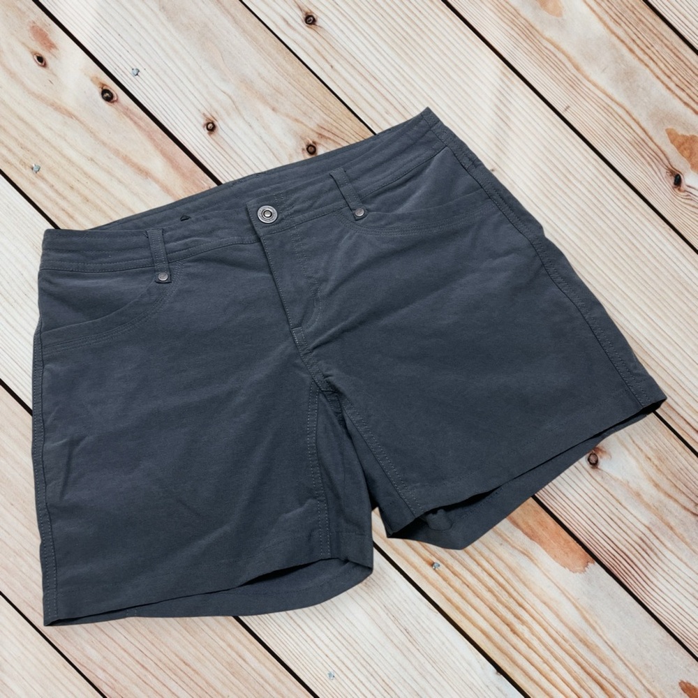 KUHL size 6 grey shade 5.5” shorts - Picture 2 of 14